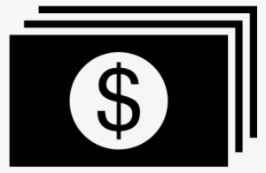 Dollar Paper Bills Stack Vector - White Dollar Bill Icon