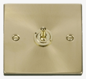 Tools And Parts - Click Deco Plus Polished Brass 10ax 1 Gang 2 Way Toggle