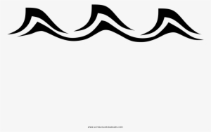 Sea Waves Coloring Page - Wind Wave