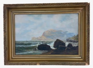 Antique Ocean Painting - Picture Frame