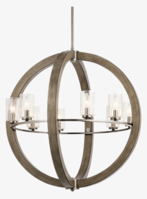 Grand Bank Orb Chandelier - Orb Chandelier Wood Iron