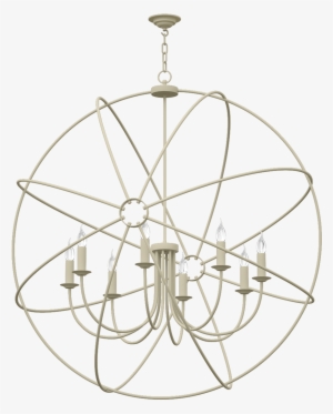 Orb Bespoke 8 Light 1200mm Pendant Black - Circle