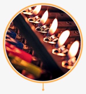 Several Lit Up Lighters - Lighter