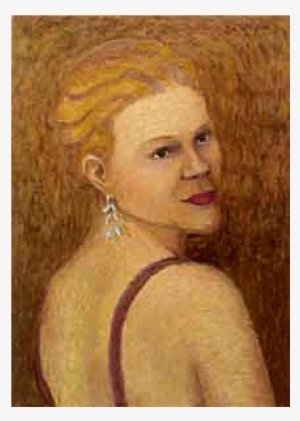 Anna Kendrick, Oil On Canvas 38 X 53 Cm - Self-portrait