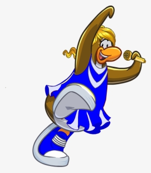 Blue Cheerleader - Club Penguin Cheerleader
