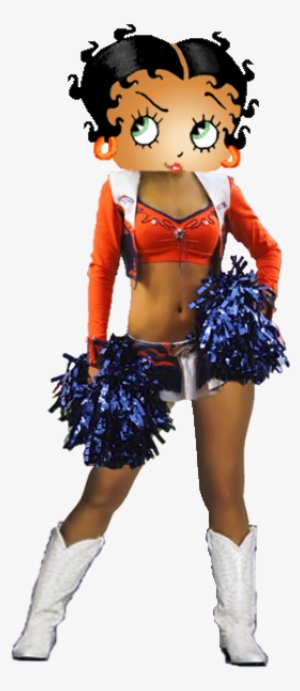 Betty Boop Broncos Cheerleader Photo - Betty Boop Texans Cheerleader