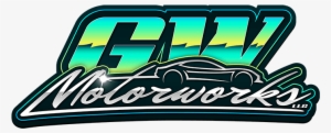 Gw Motorworks Logo Final Teal Gold Gem Design - Gw Logo Design For Car