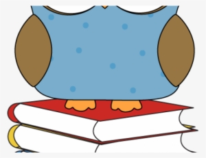 Owl Clipart Book - Owl And Books Clipart