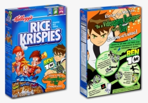 Cereal Box Front And Back - Kellogg's Rice Krispies Cereal - 12 Oz Box