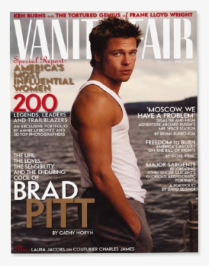 Fight Club Era Brad Pitt On The November 1998 Cover - Brad Pitt Vanity Fair