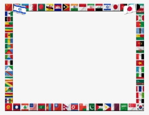 United Nation Certificate Frame Landscape - Asian Flags