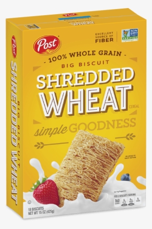 Post Shredded Wheat Big Biscuit Cereal Box - Shredded Wheat Cereal