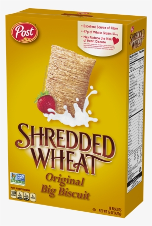 Post Shredded Wheat Original Big Biscuit Cereal Box - Shredded Wheat Cereal, 15 Oz By Shredded Wheat