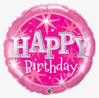 Birthday Pink Sparkle 18r Suprafoil - Happy Birthday Pink Balloons 80th
