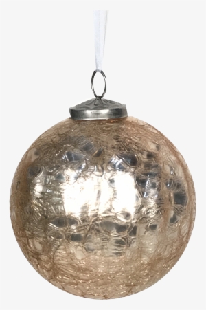 Crackle Rose Gold Christmas Ornament - Ceiling Fixture