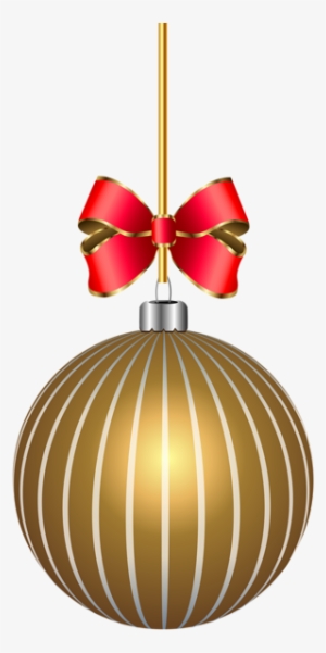 Gold Christmas Ball Transparent Png Clip Art - Christmas Ball Gold Png