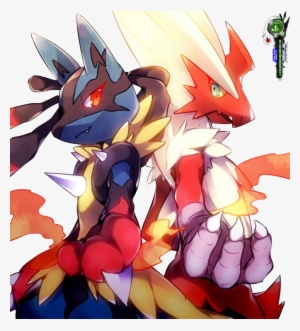 Pokemon Mega Blaziken Mega Luc - Pokemon Mega Blaziken And Lucario