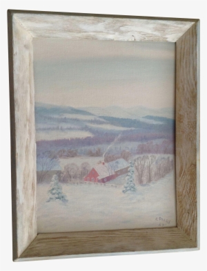 This Beautiful Painting Will Whisk You Away To A Winter - Picture Frame