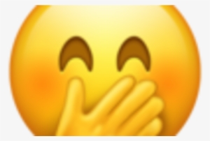 Hand Over Mouth Emoji Transparent Background