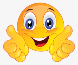 In Short, The Usage Of Emoji's Should Be Considered - Smiley Face With Hand