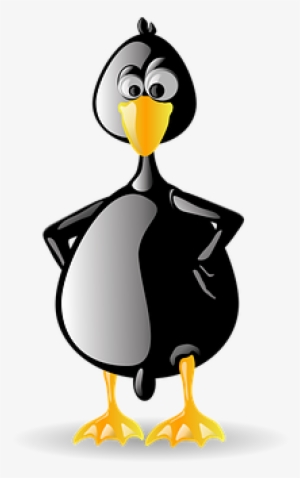 Penguin Tux Animal Bird Black Beak Zoo Lin - Linux Tux Penguin Animated Gif