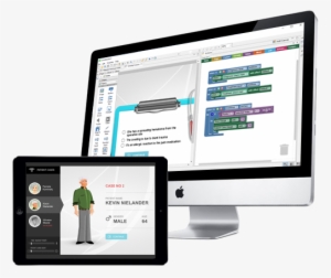 Smartbuilder Authoring Tool On A Mac Monitor - Operating System
