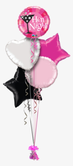 Hen Party Balloons - 18" Hen Night Pink Foil Balloon