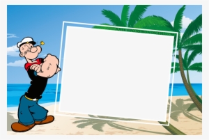 Montagem Para Fotos - Popeye Cardboard Cutout Lifesize Standup