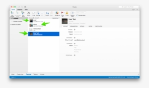 Office 2013 Preview 025 - Contacts Tab In Outlook 2016