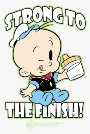 Popeye Strong To The Finish Baby Bodysuit - Infant Bodysuit