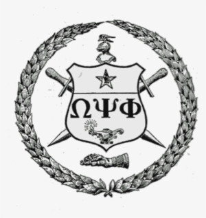 Graphic Free Library Logos Fraternity History Chapter - Omega Psi Phi Crest Vector