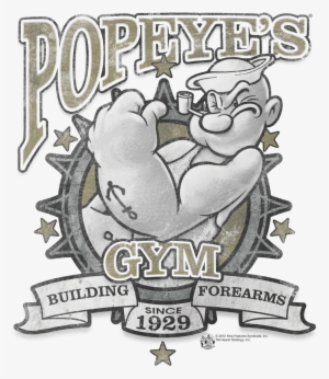Popeye Forearms Mens Slim Fit Shirt Sons Of Gotham - 1929 Popeye The Sailor Man