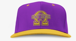 Omega Psi Phi Embroidered Owt Bruh Snap Back Hat - Baseball Cap