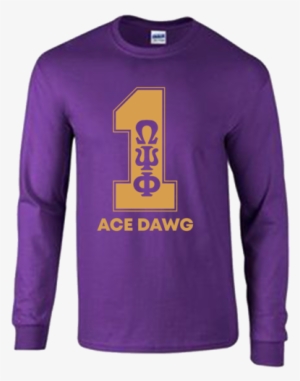 Omega Psi Phi Dawg Long Sleeve Performance T-shirt - Penn State Softball Shirts