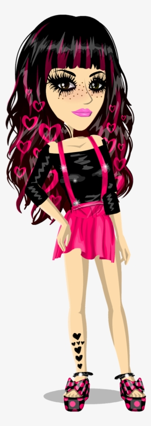Msp Pink Hearts - Cartoon