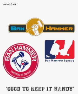 Model Image T Shirt - Ban Hammer