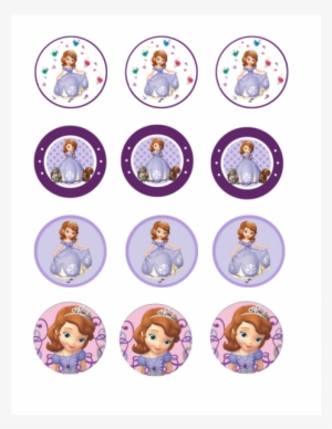 Princess Sofia Cupcake Toppers - Delightfullysassi Sofia The First Tutu, Personalized