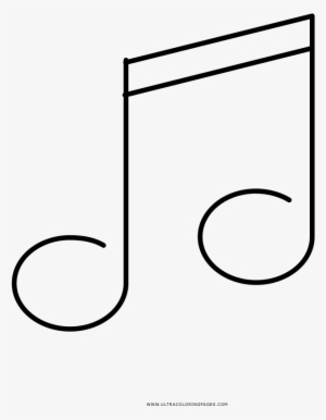 Notas Musicais Desenho Para Colorir - Line Art