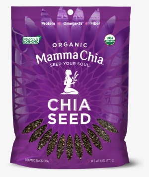 Black Chia Seeds 6 Oz - Mamma Chia Organic Black Chia Seeds (8x6 Oz)