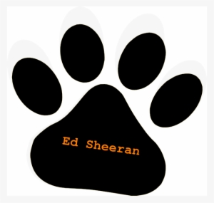 Black Pet Paw / Ed Sheeran Orange Text Clip, At Clker - Change You Want To See