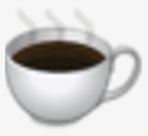 Hot Coffee - Emoji Large Tote Bag, Natural, Large