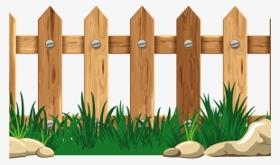 Wood Fence Border Graphic Wooden Thing - Fence Cartoon
