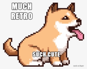 Retro Doge - Cute Cat Girl Gif