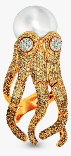 Pearl Octopus Ring - Ring