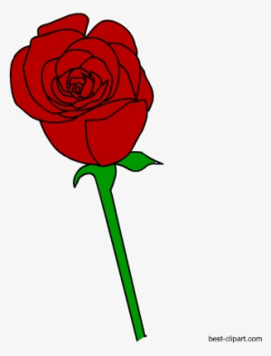Free Red Rose Clip Art - Rose
