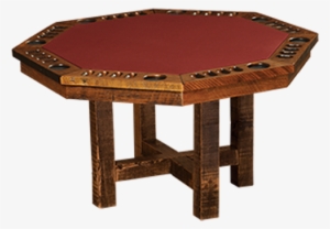 Barnwood Timber Base Poker Table