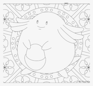 Adult Pokemon Coloring Page Chansey - Pokemon Adult Coloring Pages