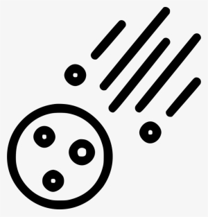 Asteroid Meteor Space Comet Rock Cosmos Comments - Meteorite Png Icon