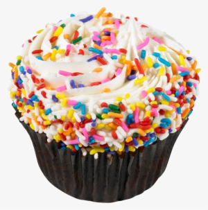 Vanilla Sprinkle Cupcake Image Transparent - Cupcake With Sprinkles Png
