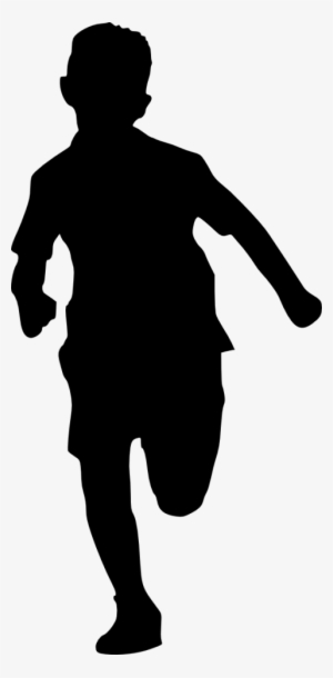 Free Png Kid Running Silhouette Png Images Transparent - Man Silhouette Transparent Background